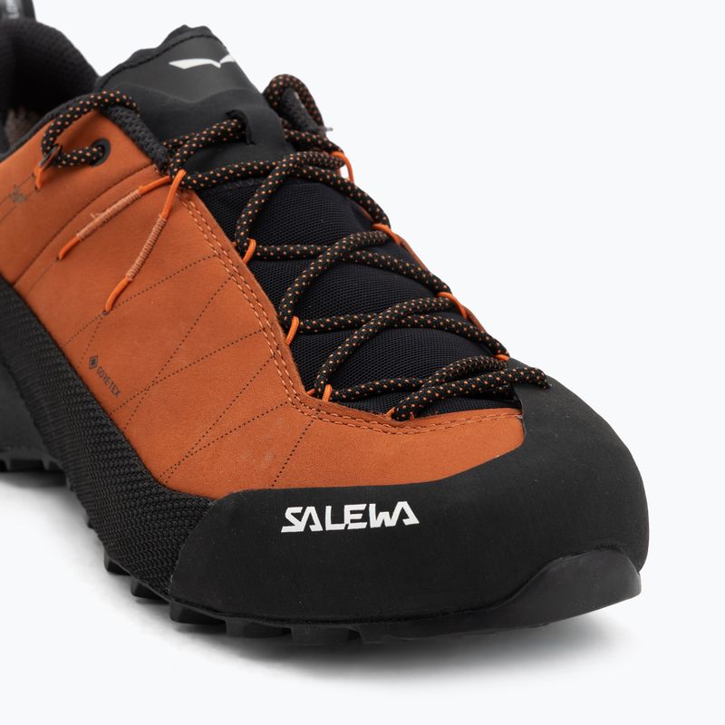 Încălțăminte de abordare pentru bărbați Salewa Wildfire Leather 2 GTX bombay brown/black 7