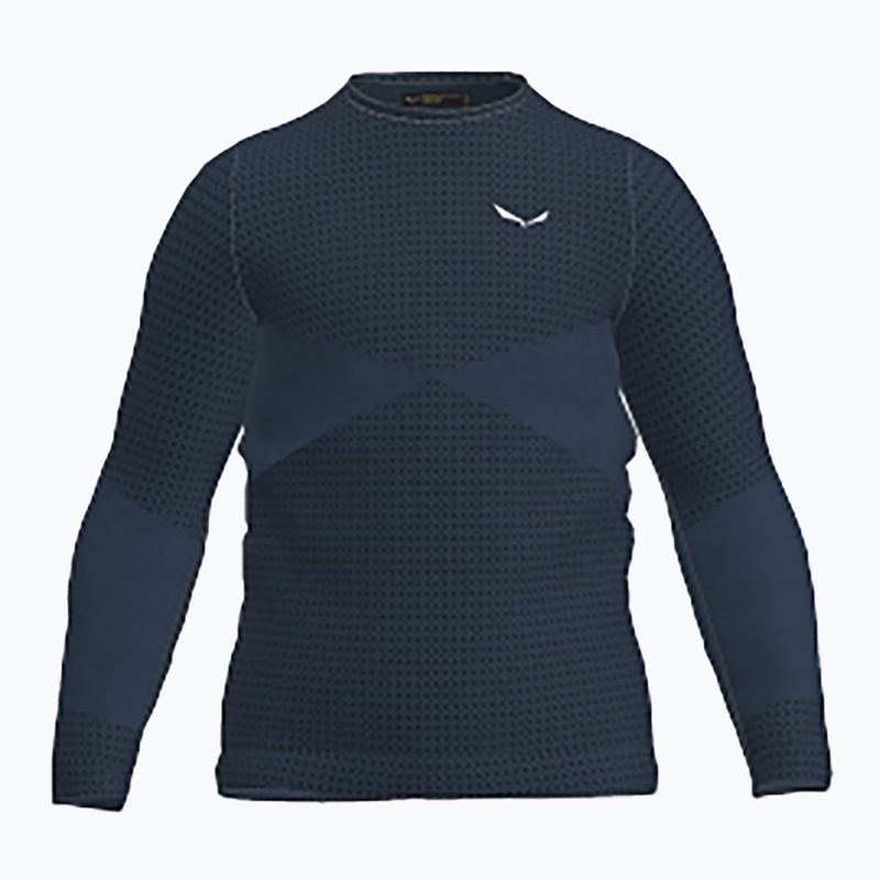Longsleeve termoactiv pentru copii Salewa Zebru Med Warm AMR pond blue
