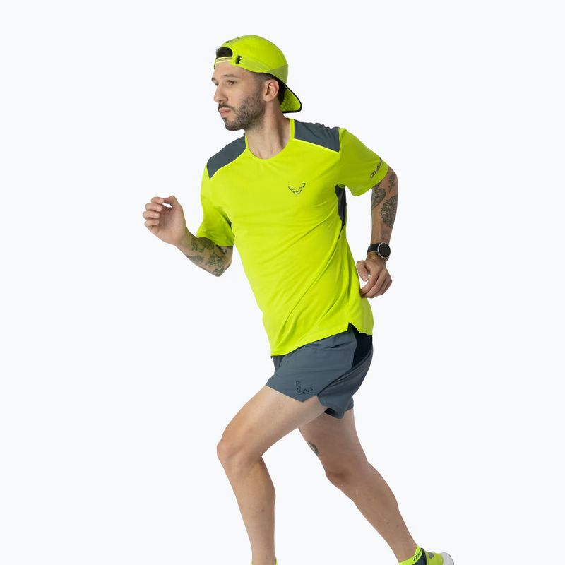 Tricou de alergare pentru bărbați DYNAFIT Sky ultra yellow 2