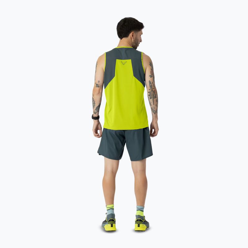 Tricou de alergare pentru bărbați DYNAFIT Sky Tank ultra yellow 3