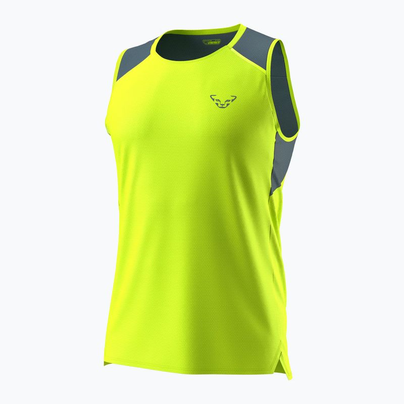 Tricou de alergare pentru bărbați DYNAFIT Sky Tank ultra yellow 4