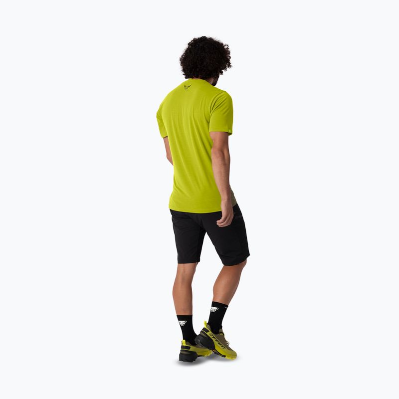 Tricou de trekking pentru bărbați DYNAFIT Transalper Graphic golden lime/5a30 3