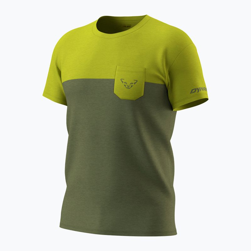 Tricou de trekking pentru bărbați DYNAFIT Transalper Pocket golden lime/5a40 3