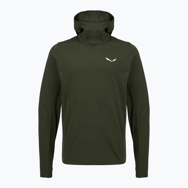 Bluză de trekking pentru bărbați Salewa Puez Sun Hoodie dark olive
