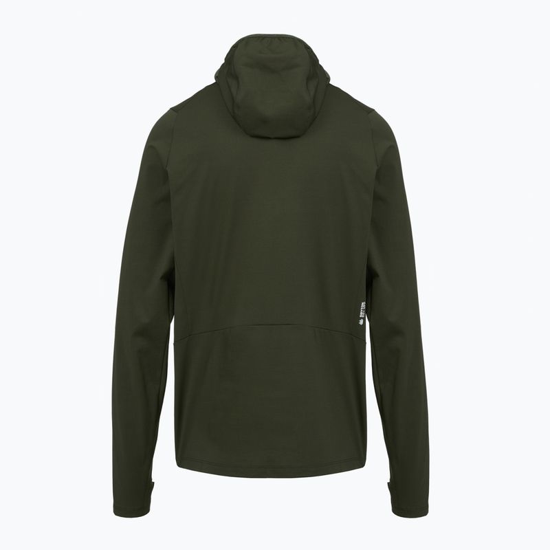 Bluză de trekking pentru bărbați Salewa Puez Sun Hoodie dark olive 2