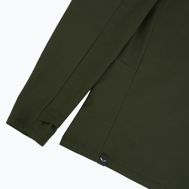 Bluză de trekking pentru bărbați Salewa Puez Sun Hoodie dark olive 4