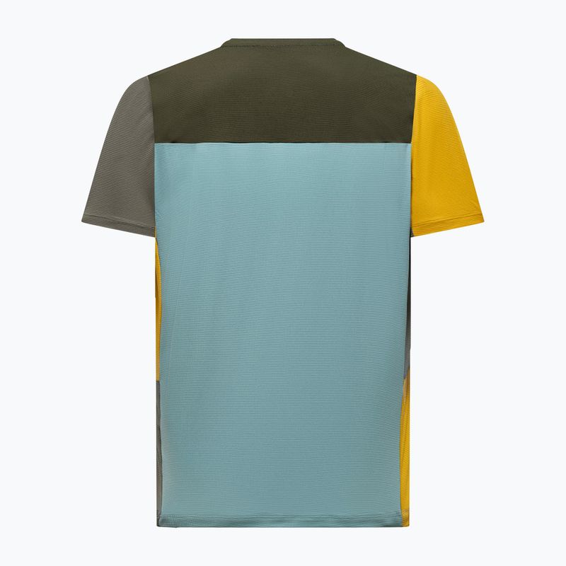 Tricou de trekking pentru bărbați Salewa Puez Sporty Dry dark olive/multi 2