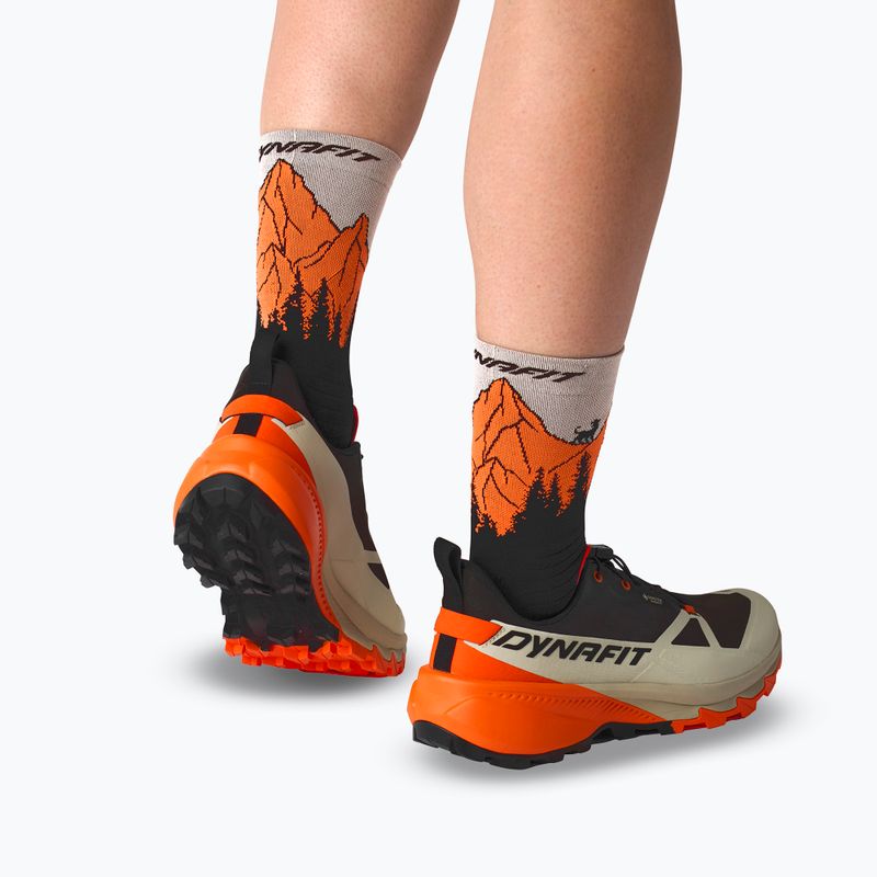 Șosete de schi DYNAFIT Traverse Crew black out ultra orange/4220 3
