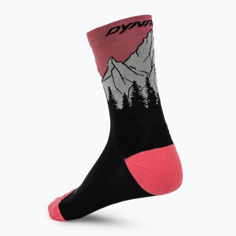 Șosete DYNAFIT Traverse Crew black out ultra coral/6a10 2