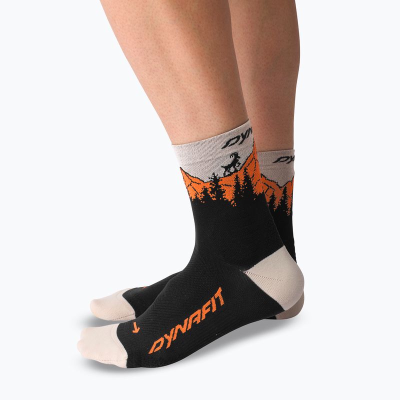 Șosete de schi DYNAFIT Traverse Mid black out ultra orange/4220 2