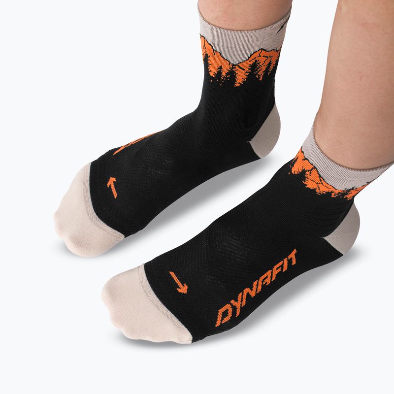 Șosete de schi DYNAFIT Traverse Mid black out ultra orange/4220 3