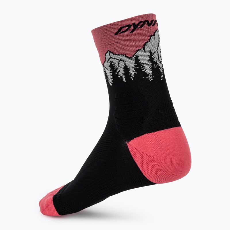Șosete de schi DYNAFIT Traverse Mid black out ultra coral/6a10 2