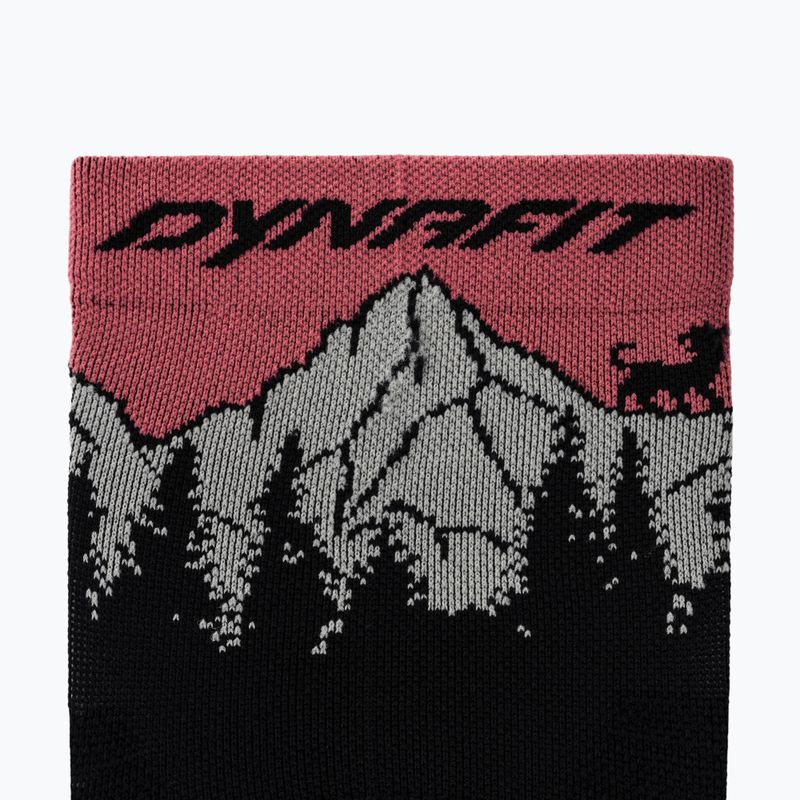 Șosete de schi DYNAFIT Traverse Mid black out ultra coral/6a10 3