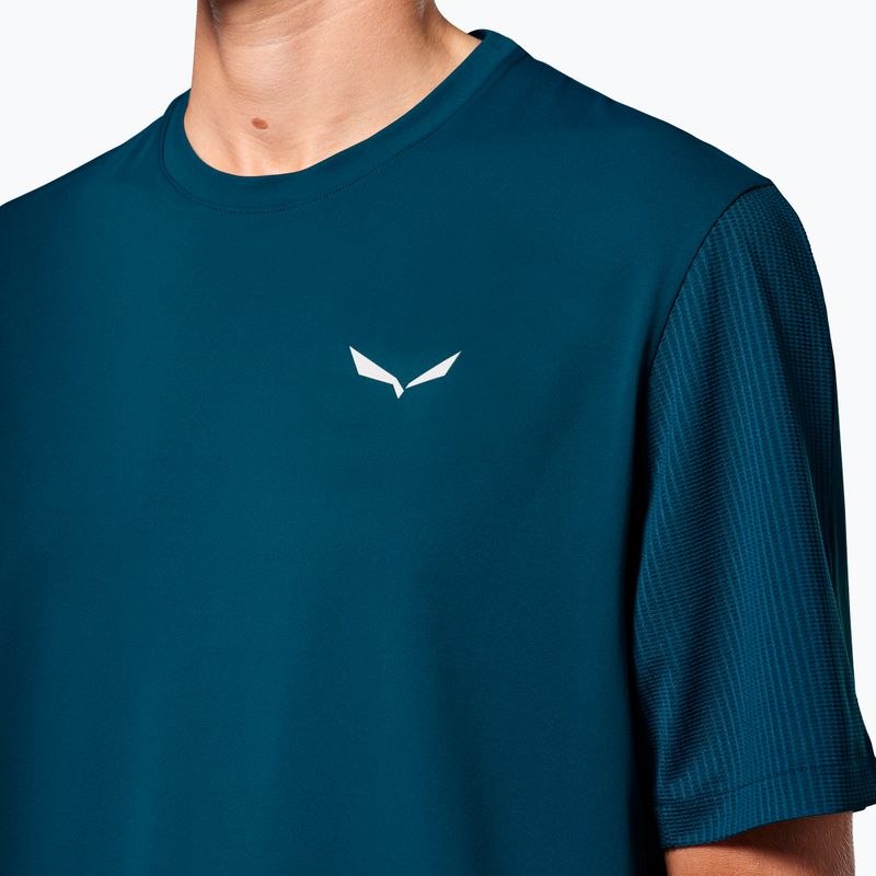 Tricou pentru bărbați Salewa Pedroc Dry Hyb pond blue 4