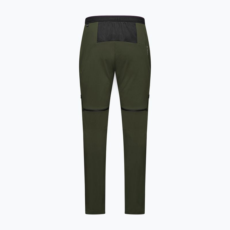 Pantaloni de trekking pentru bărbați Salewa Pedroc 3 DST 2IN1 dark olive 2
