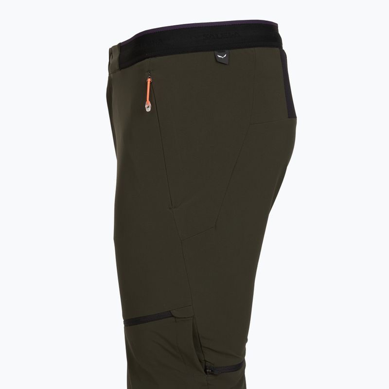 Pantaloni de trekking pentru bărbați Salewa Pedroc 3 DST 2IN1 dark olive 4