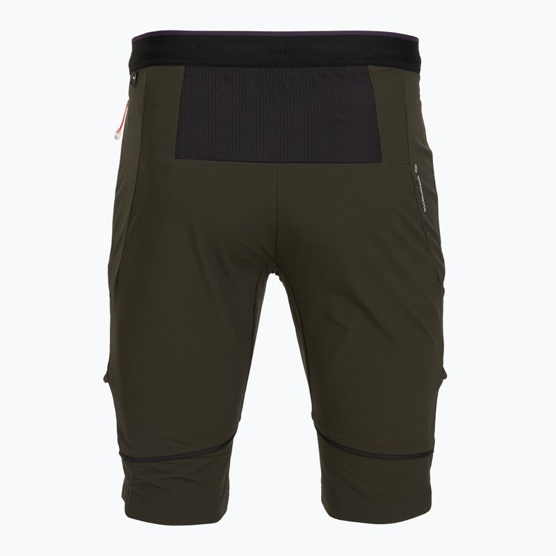 Pantaloni de trekking pentru bărbați Salewa Pedroc 3 DST 2IN1 dark olive 6