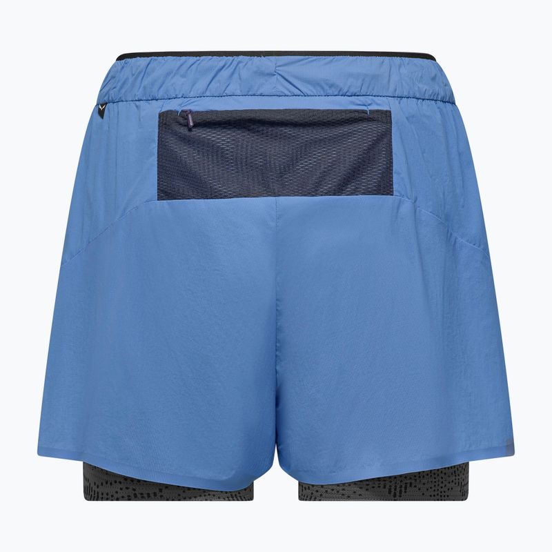 Pantaloni scurți de trekking pentru femei Salewa Pedroc DST 2IN1 morning blue int/0870 7
