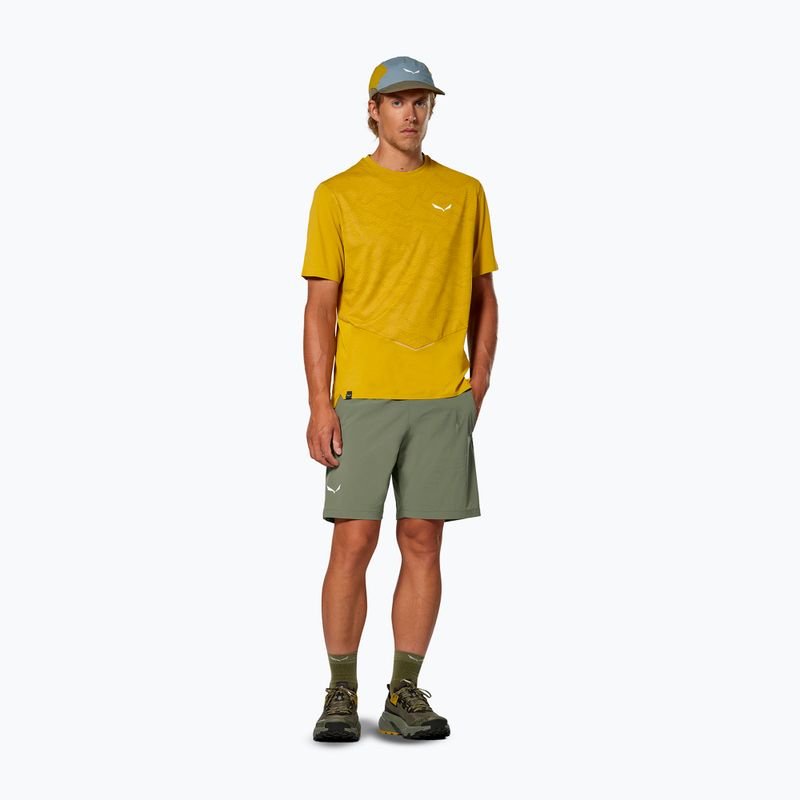 Pantaloni scurți de trekking pentru bărbați Salewa Pedroc DST Light faded green 2