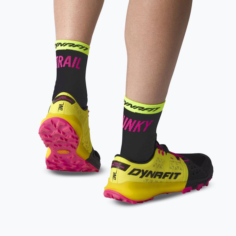 Șosete DYNAFIT Trail Mid black out ultra yellow/5A30 7