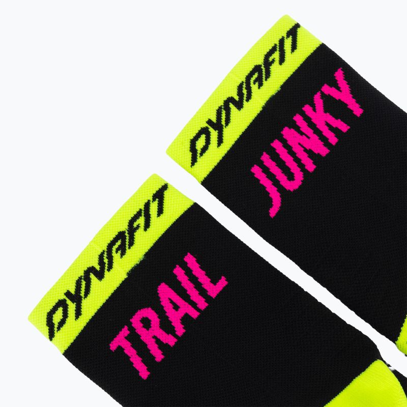 Șosete DYNAFIT Trail Mid black out ultra yellow/5A30 3