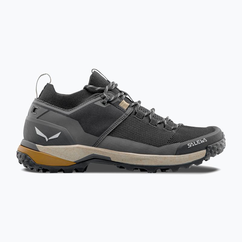 Încălțăminte de trekking pentru bărbați Salewa Puez 2 Knit Powertex black/black 2