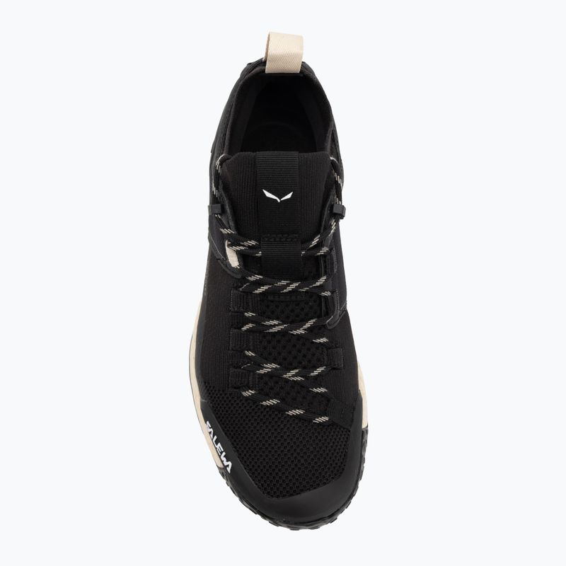 Încălțăminte de trekking pentru femei Salewa Puez 2 Knit Powertex black/black 5
