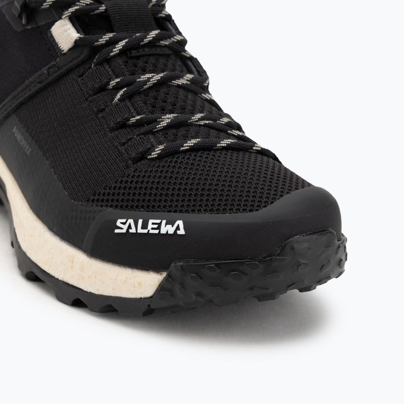 Încălțăminte de trekking pentru femei Salewa Puez 2 Knit Powertex black/black 7