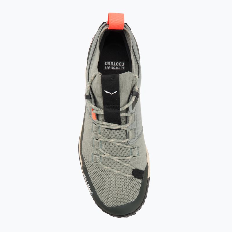 Încălțăminte de trekking pentru femei Salewa Puez 2 Knit Powertex shadow/dark olive 5