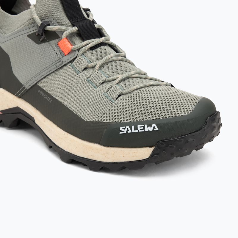 Încălțăminte de trekking pentru femei Salewa Puez 2 Knit Powertex shadow/dark olive 7