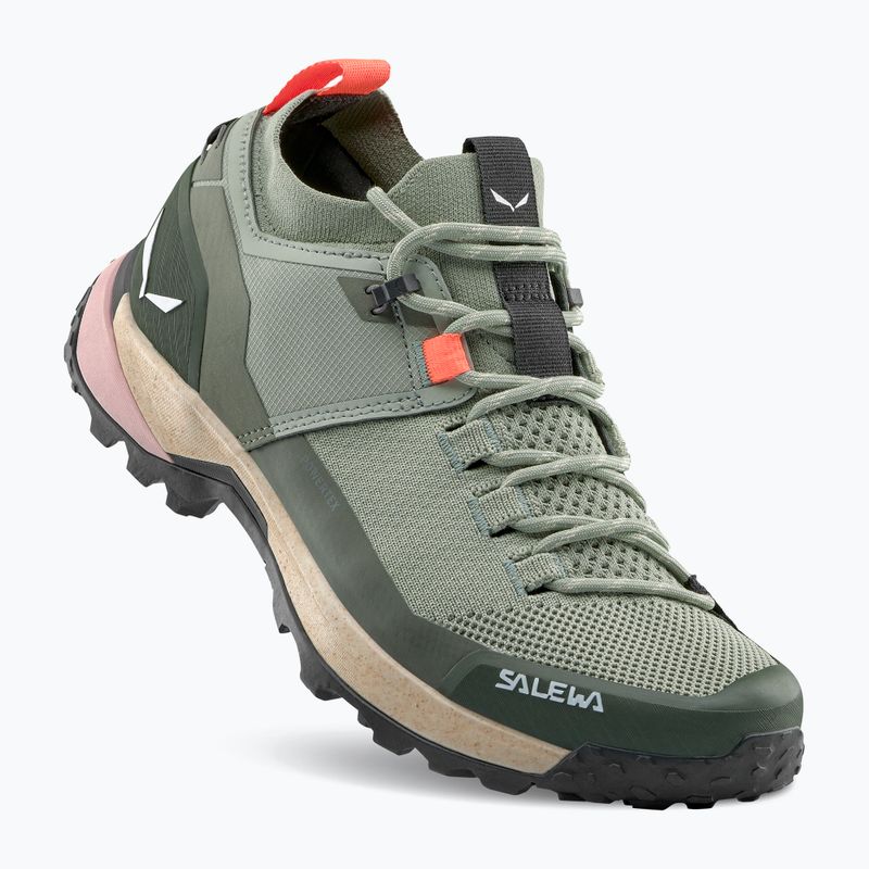Încălțăminte de trekking pentru femei Salewa Puez 2 Knit Powertex shadow/dark olive 10