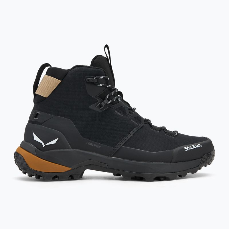 Încălțăminte trekking pentru bărbați Salewa Puez 2 Mid Ptx black/black 2