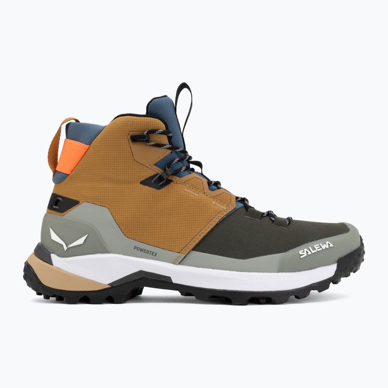 Încălțăminte de trekking pentru bărbați Salewa Puez 2 Mid Ptx golden brown/shadow 2
