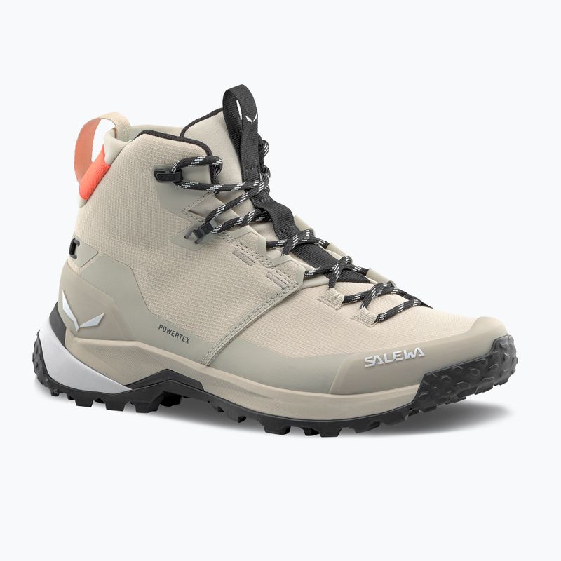 Încălțăminte trekking pentru femei Salewa Puez 2 Mid Ptx oatmeal/oatmeal