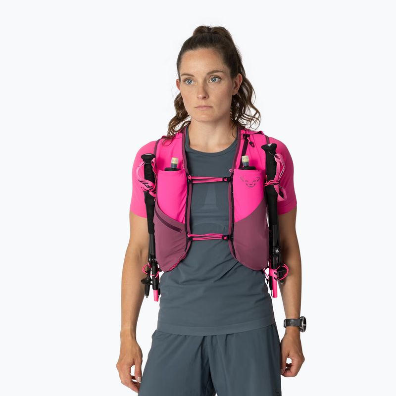 Vestă de alergare DYNAFIT Alpine 15 Vest pink glo/amaranth 2