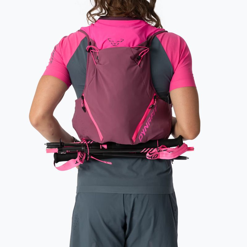 Vestă de alergare DYNAFIT Alpine 15 Vest pink glo/amaranth 6