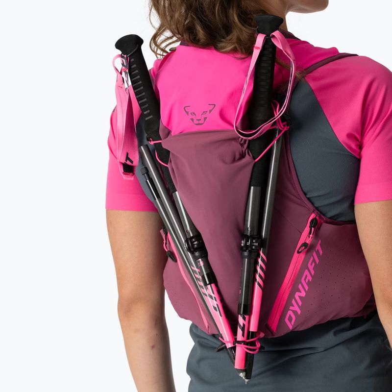 Vestă de alergare DYNAFIT Alpine 15 Vest pink glo/amaranth 7