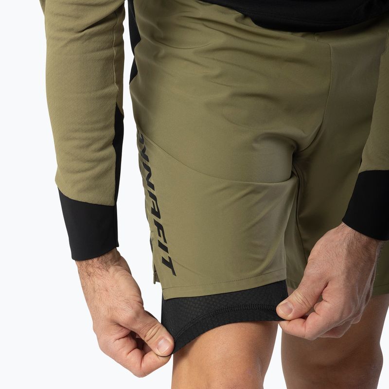 Pantaloni scurți de alergare pentru bărbați DYNAFIT Alpine Pro 2IN1 military green 4