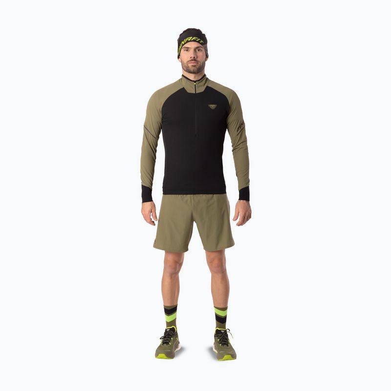 Bluză de alergare pentru bărbați Dynafit Alpine LS 1/2 Zip Tee military green/0910 2