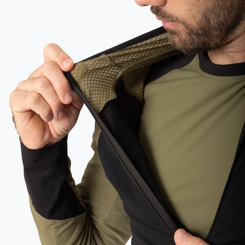 Bluză de alergare pentru bărbați Dynafit Alpine LS 1/2 Zip Tee military green/0910 5
