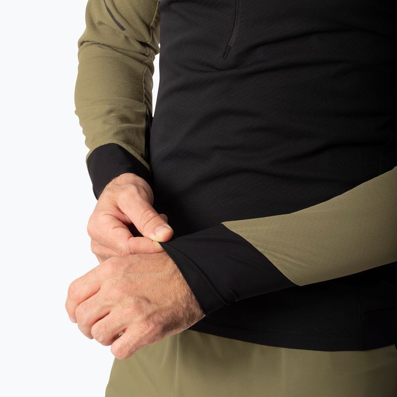 Bluză de alergare pentru bărbați Dynafit Alpine LS 1/2 Zip Tee military green/0910 6