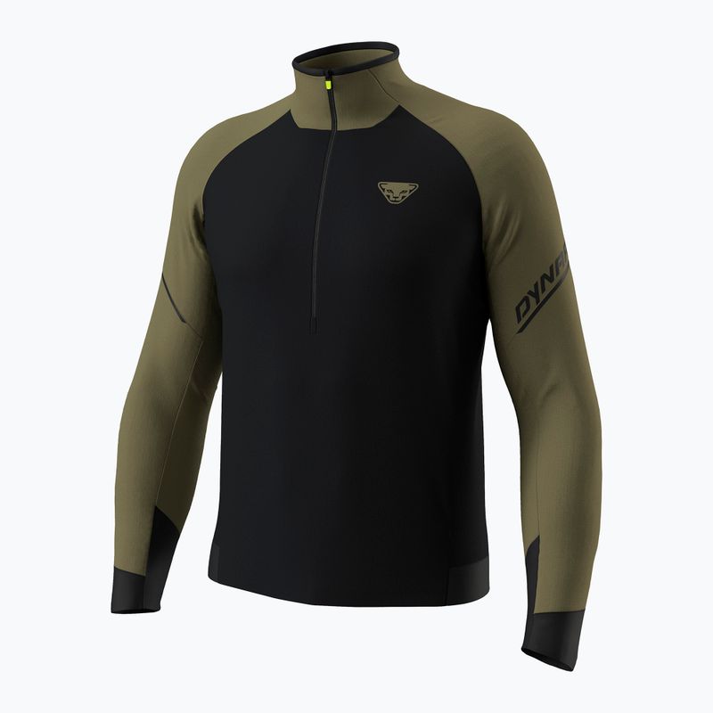 Bluză de alergare pentru bărbați Dynafit Alpine LS 1/2 Zip Tee military green/0910 7