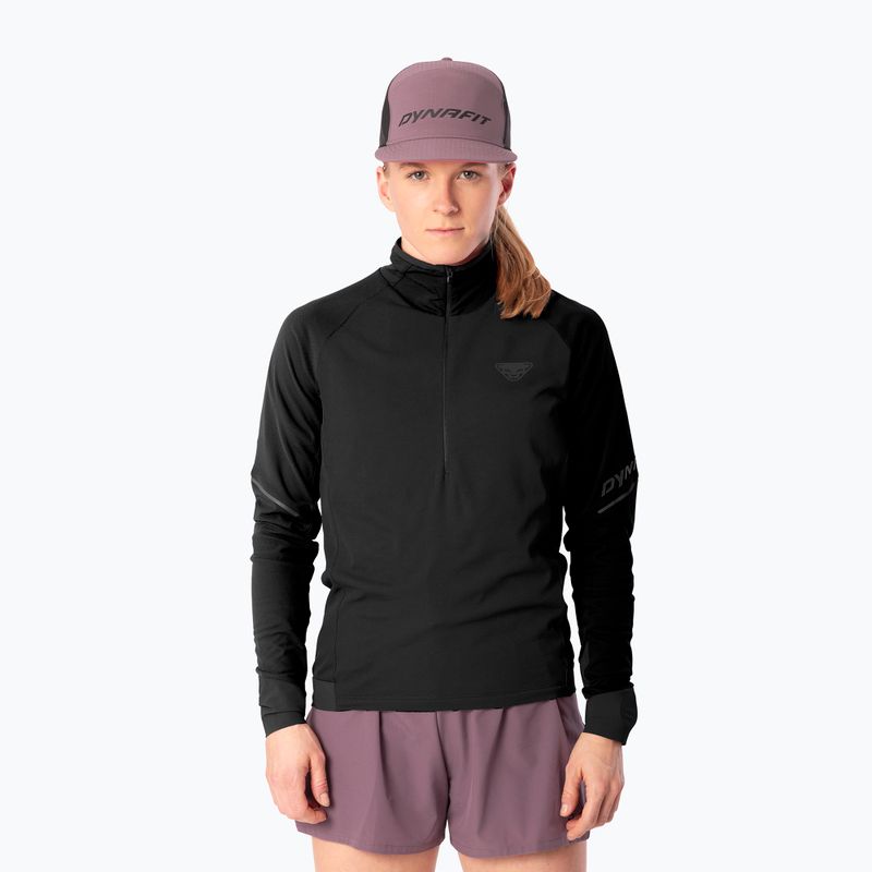 Bluză pentru femei de alergare Dynafit Alpine LS 1/2 Zip Tee black out