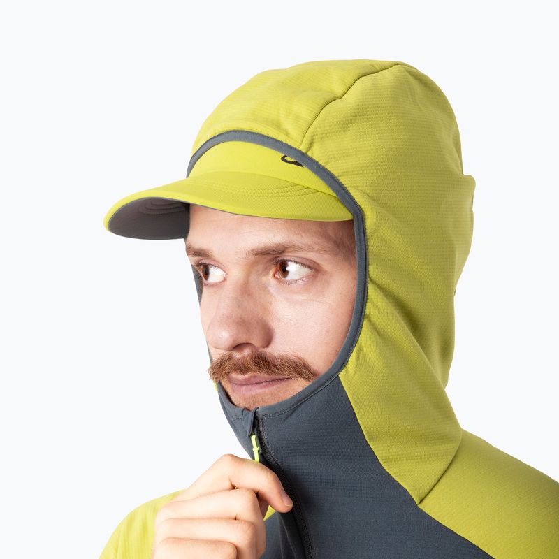 Hanorac de schi tură pentru bărbați DYNAFIT Radical Polartec cu glugă lime auriu/0720 3