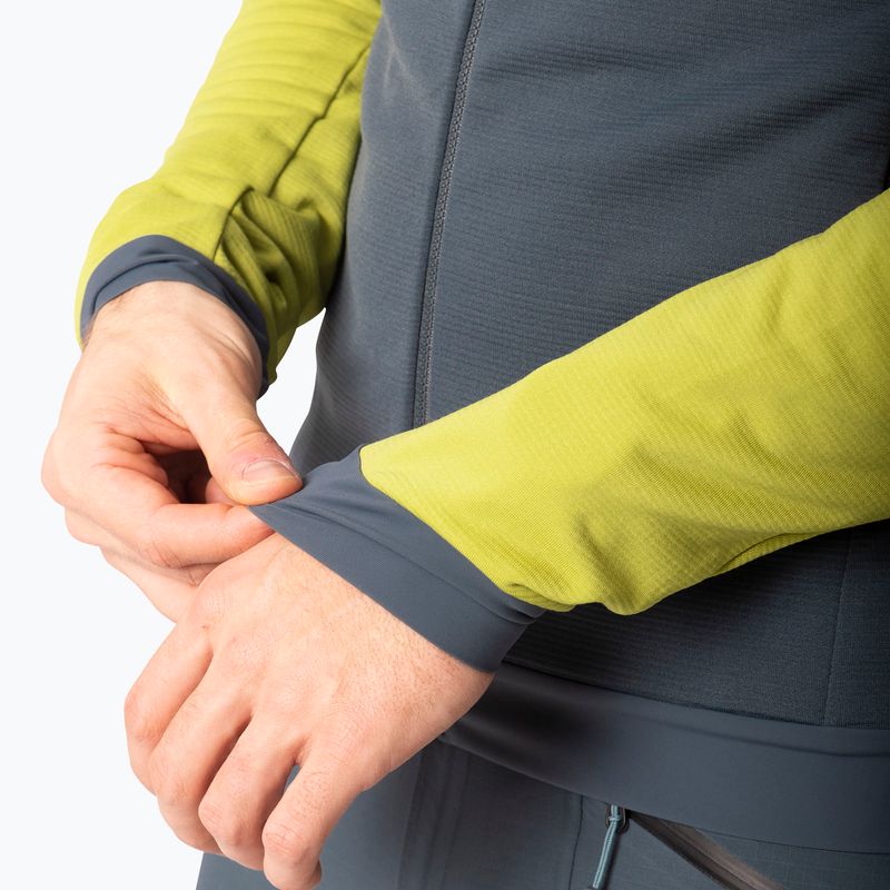 Hanorac de schi tură pentru bărbați DYNAFIT Radical Polartec cu glugă lime auriu/0720 5