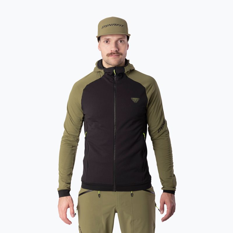 Hanorac de schi tură pentru bărbați DYNAFIT Radical Polartec cu glugă verde militar/0910