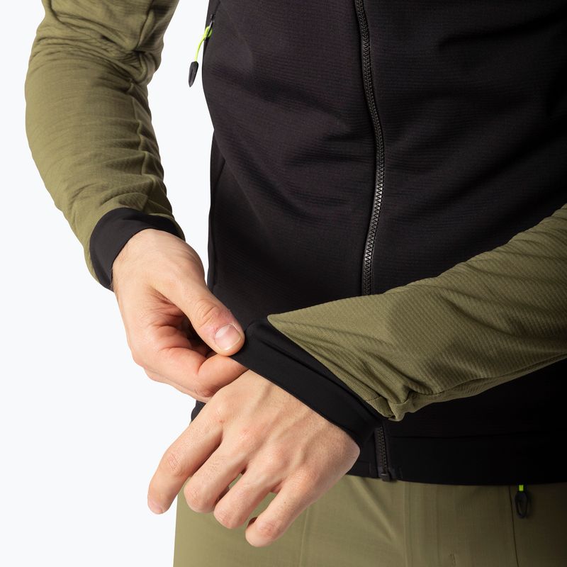 Hanorac de schi tură pentru bărbați DYNAFIT Radical Polartec cu glugă verde militar/0910 3