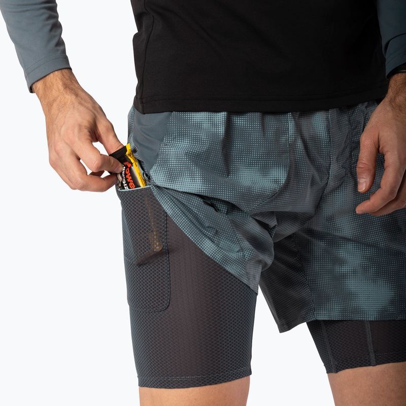 Pantaloni scurți de alergare pentru bărbați DYNAFIT Trail Reflective 2in1 cinder 4