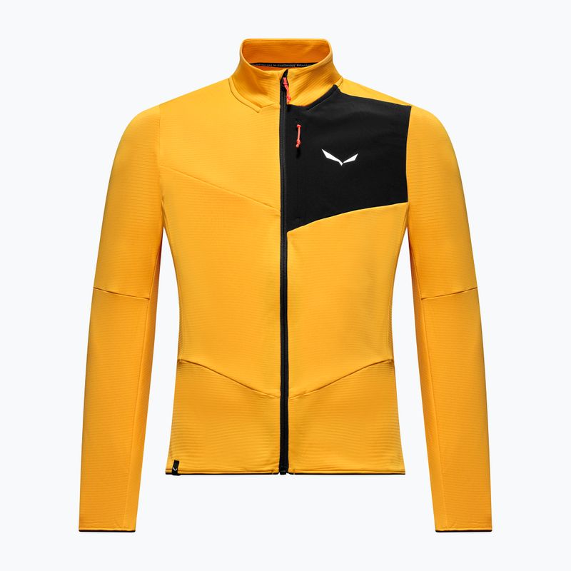 Bluză fleece pentru bărbați Salewa Ortles Fleece Full Zip Gold