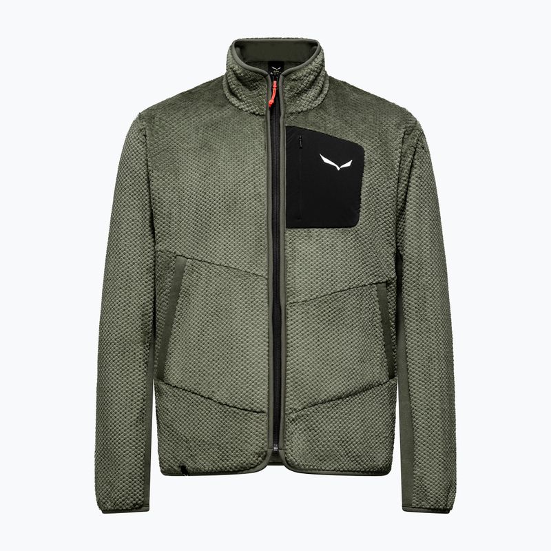 Bluză de trekking pentru bărbați Salewa Puez Warm Full Zip faded green